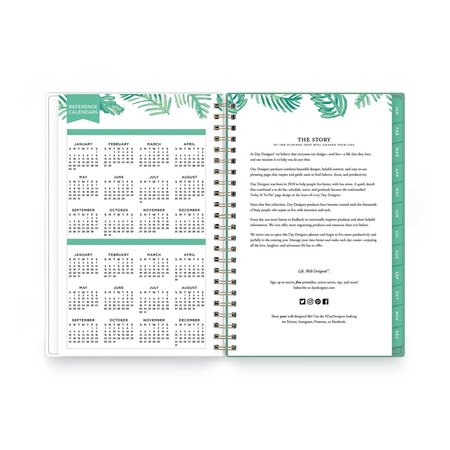 Blue Sky Day Designer Frosted Cover Weekly/Monthly Planner, 8 x 5, Palms, 2022 137362